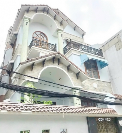 Biệt thự cổ điển hầm 3 lầu hẻm xe hơi KDC Kiều Đàm, Phường Tân Hưng, Quận 7