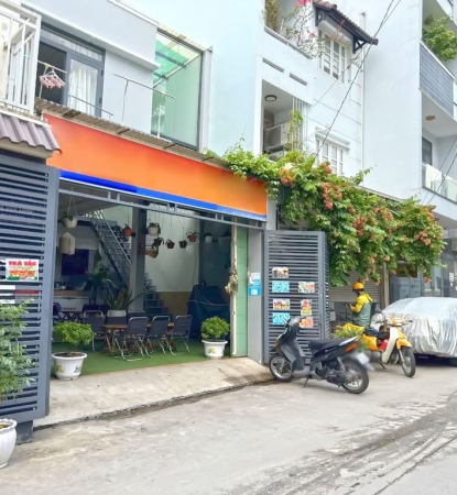 Nhà mới ở liền 1 lầu mặt tiền hẻm xe tải Gò Ô Môi, Phường Phú Thuận, Quận 7